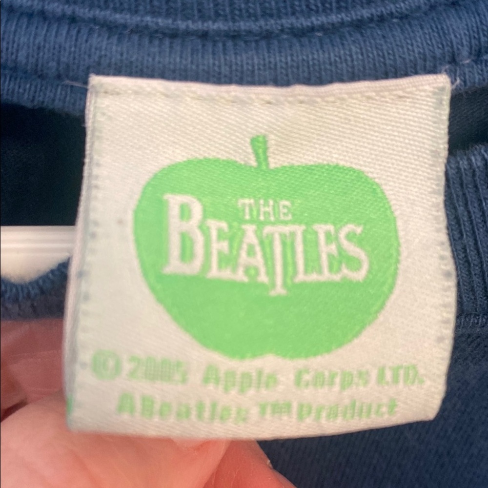 Vintage 2005 The Beatles Abbey Road T Shirt Apple Corps Ltd Size Small Blue - Picture 2 of 5
